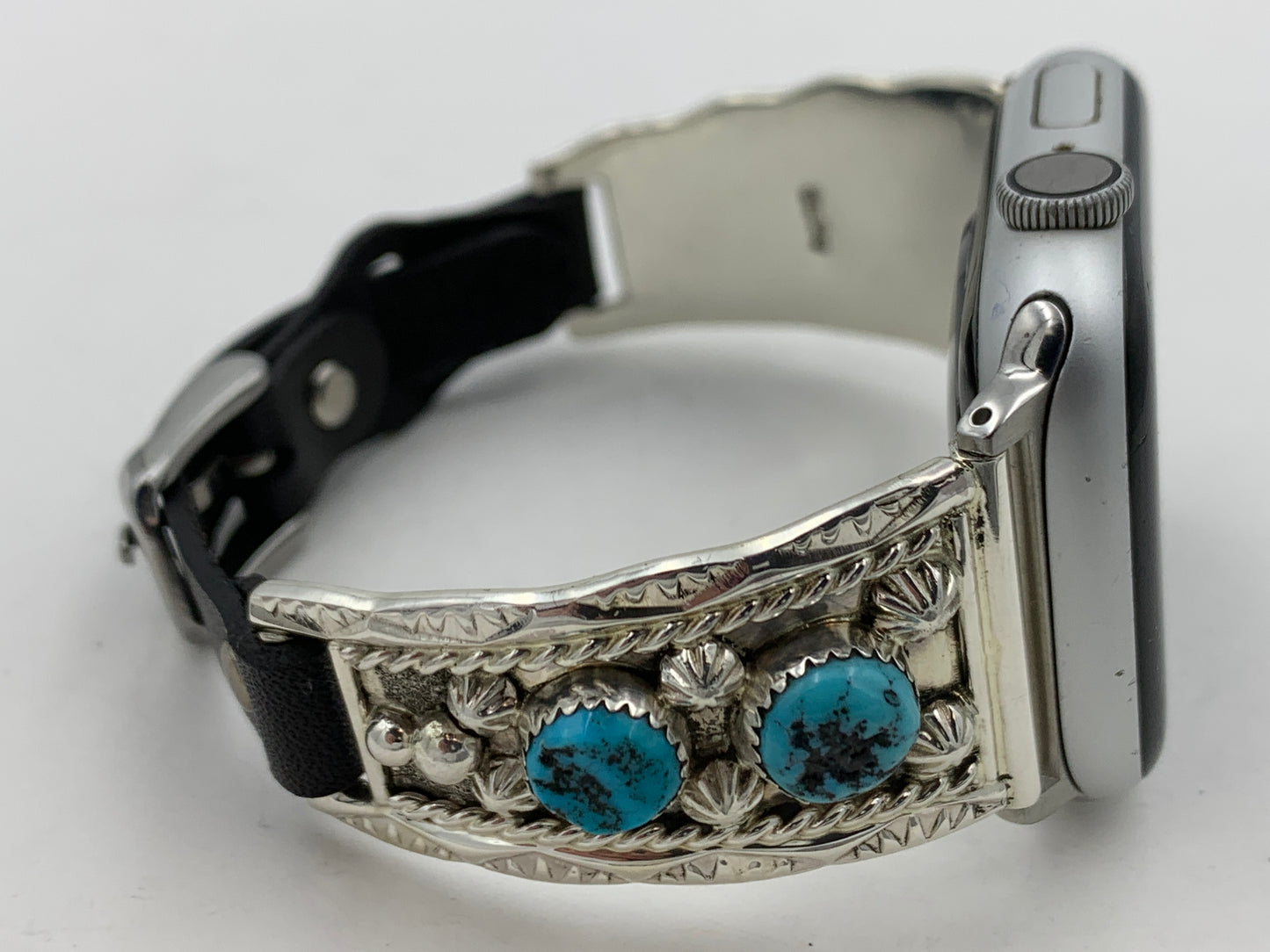 Ronnie Spencer 42/44/45mm Ladies Turquoise and Sterling Silver #138