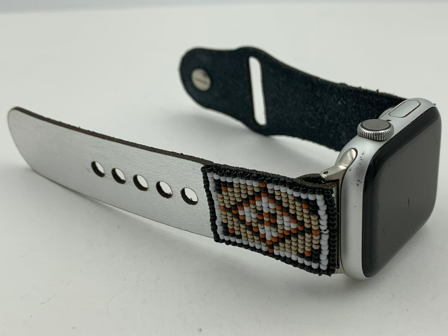 Dwight Nathaniel Beaded Laser cut Leather Apple Watch Band 38/40/41mm #16