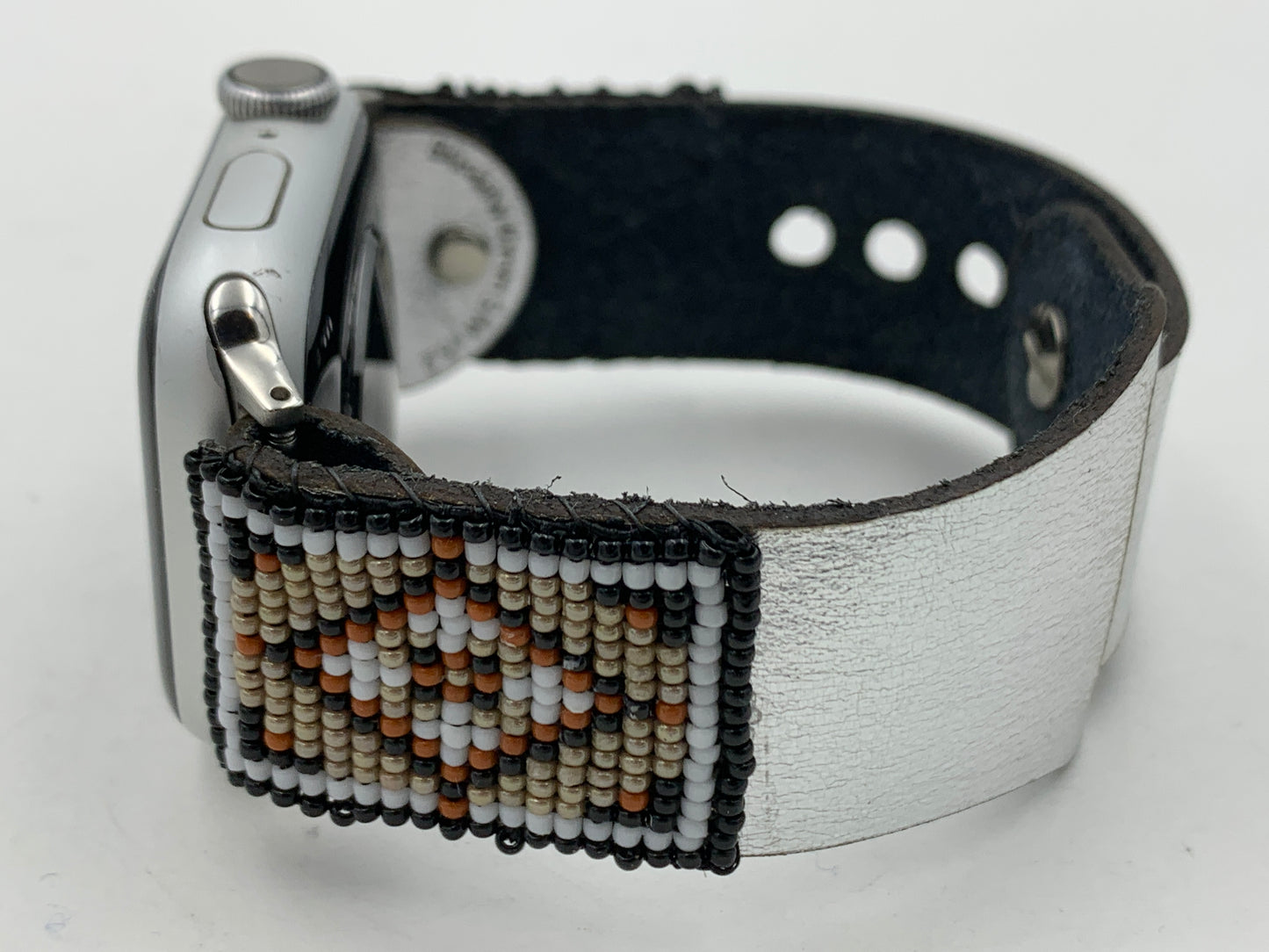 Dwight Nathaniel Beaded Laser cut Leather Apple Watch Band 38/40/41mm #16