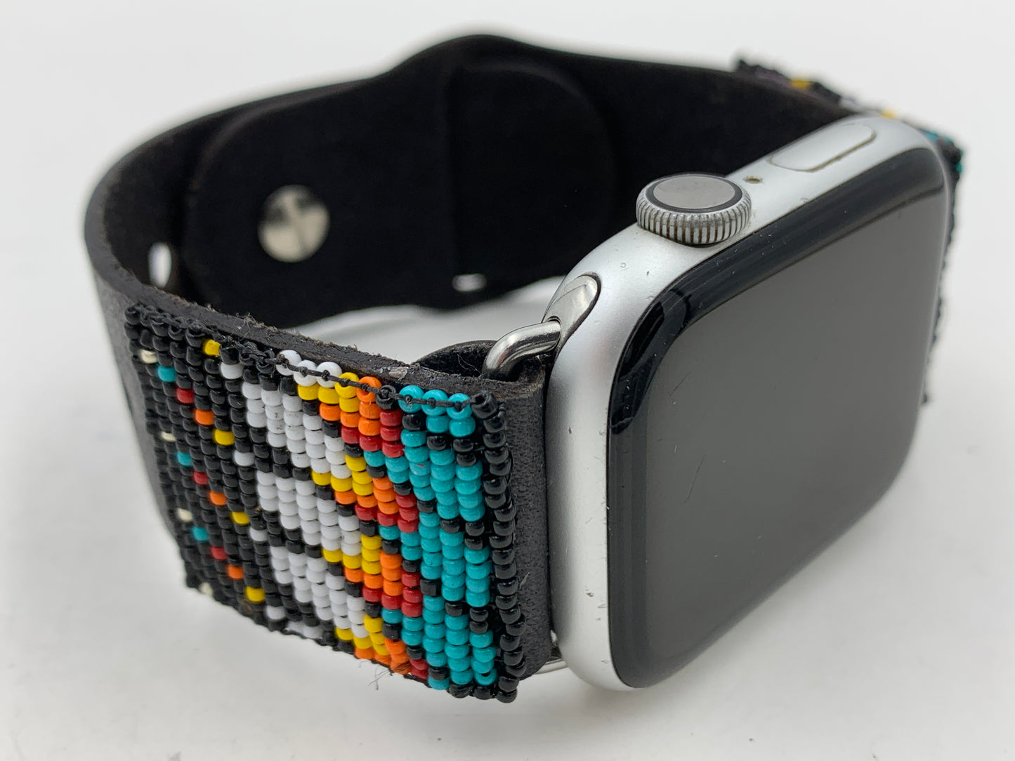 Dwight Nathaniel Beaded Laser cut Leather Apple Watch Band 42/44/45mm #15