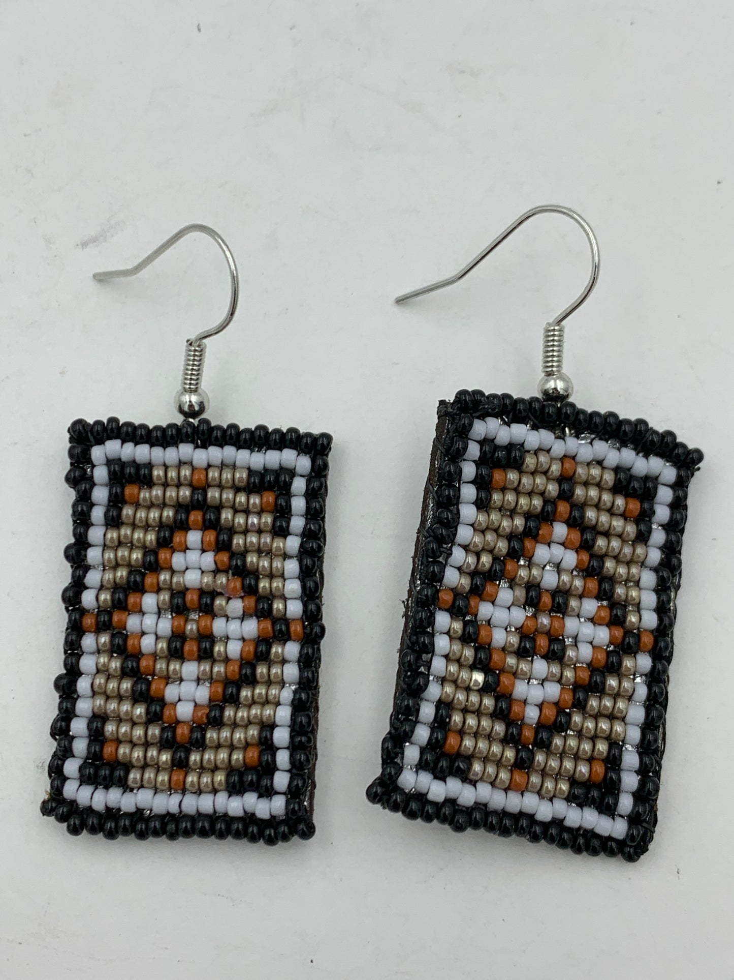 Dwight Nathaniel Beaded Laser cut Earrings #1