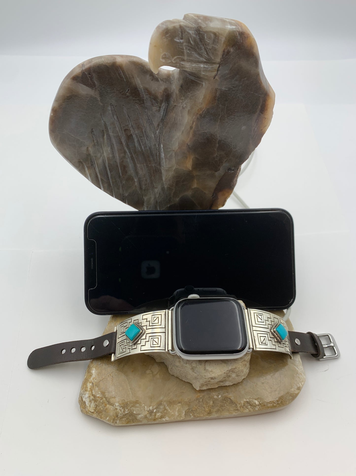 Native American Apple WATCH Charging Station (JT55 Eagle Head)