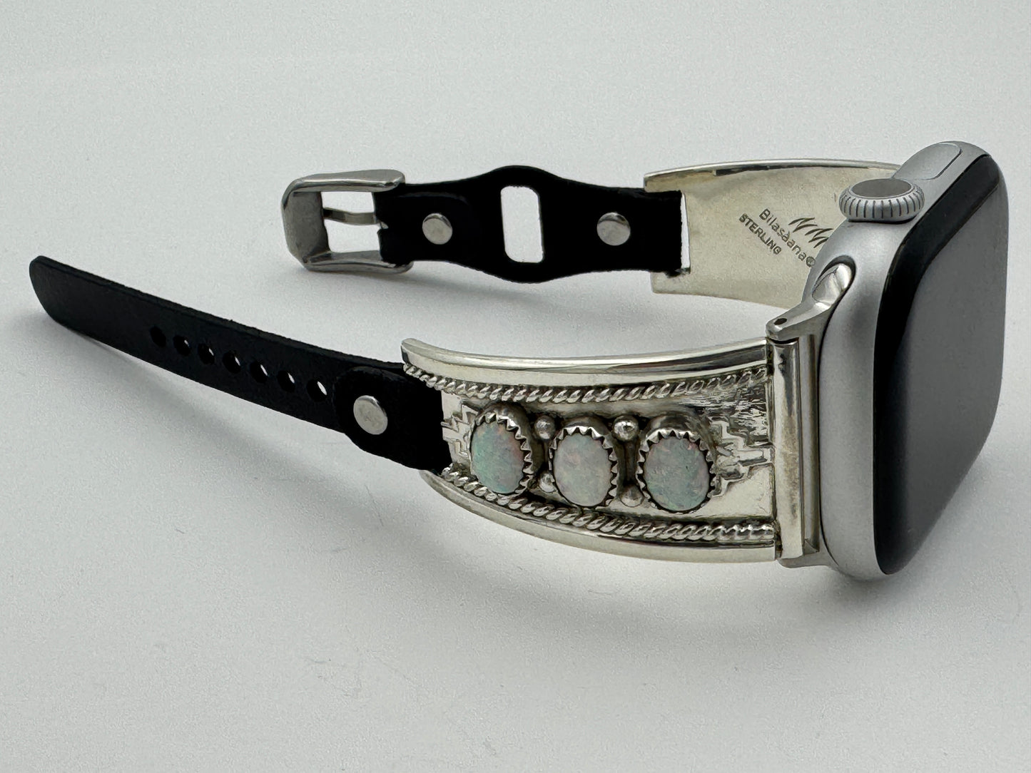 Nelson Morgan 38/40/41mm Ladies Sterling Silver Faux Opal #45