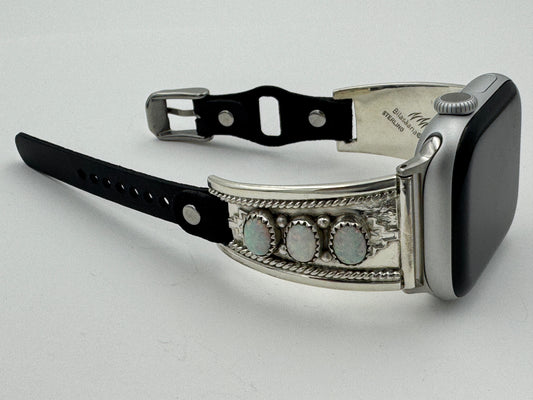 Nelson Morgan 38/40/41mm Ladies Sterling Silver Faux Opal #45