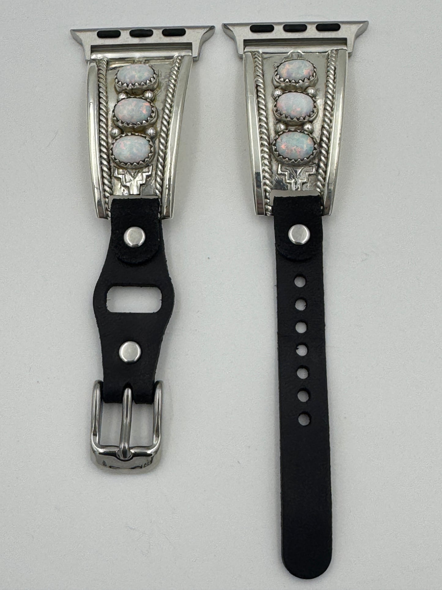 Nelson Morgan 38/40/41mm Ladies Sterling Silver Faux Opal #45