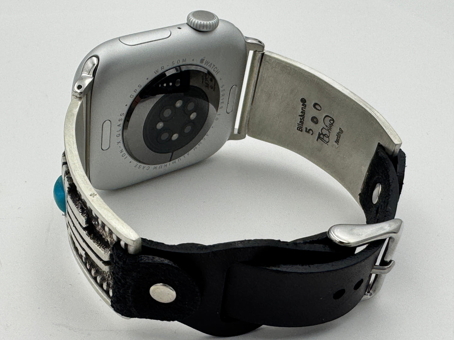 Tony Chino 42/44/45mm Unisex Sterling Silver Zia Turquoise #50