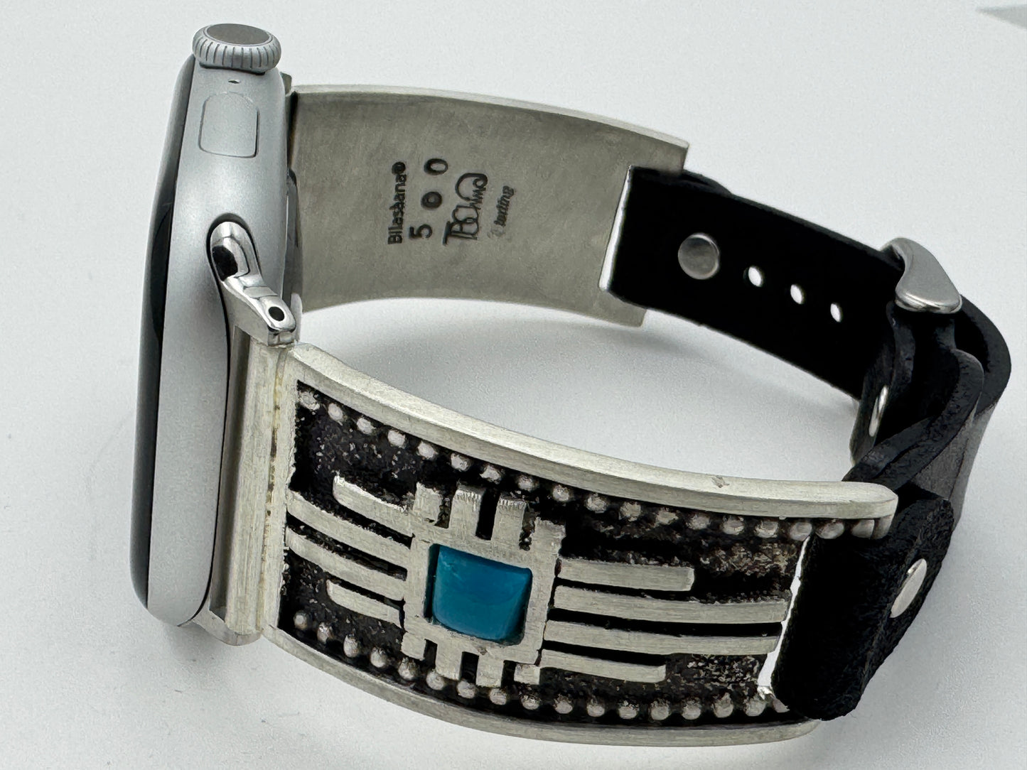 Tony Chino 42/44/45mm Unisex Sterling Silver Zia Turquoise #50