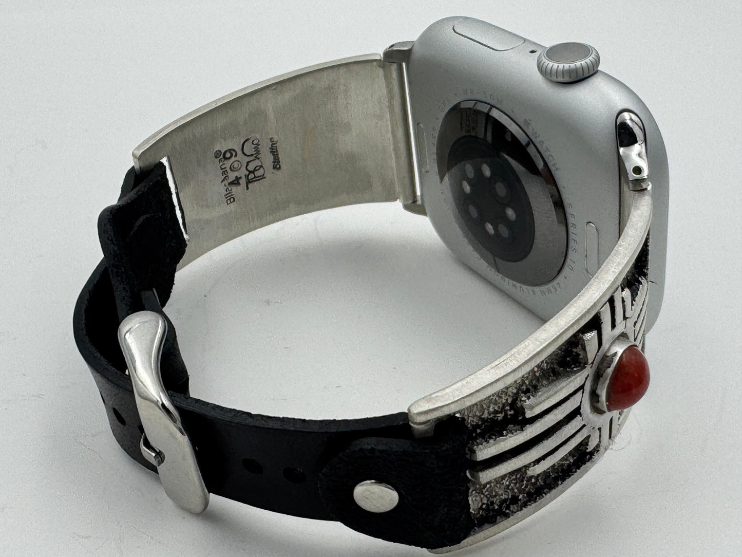 Tony Chino 42/44/45mm Unisex Sterling Silver Zia Coral #49