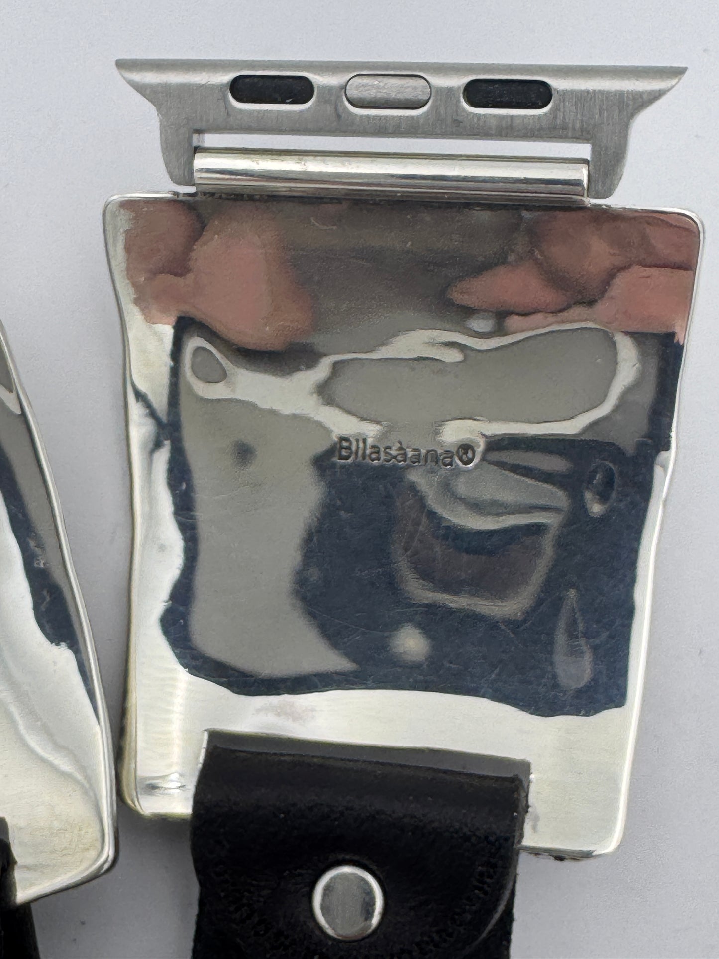 Jeanette Dale 42/44/45/49mm Trapezoid Sterling Silver Turquoise Twisted Wire Ultra #134