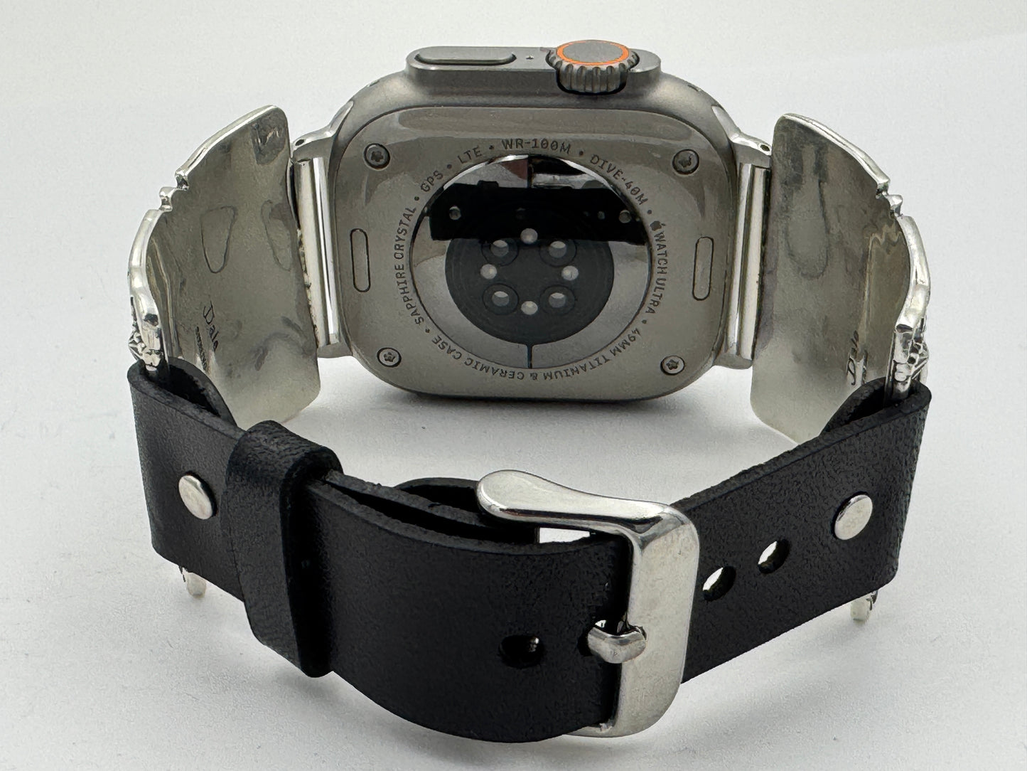 Jeanette Dale 42/44/45/49mm Trapezoid Sterling Silver Turquoise Twisted Wire Ultra #135