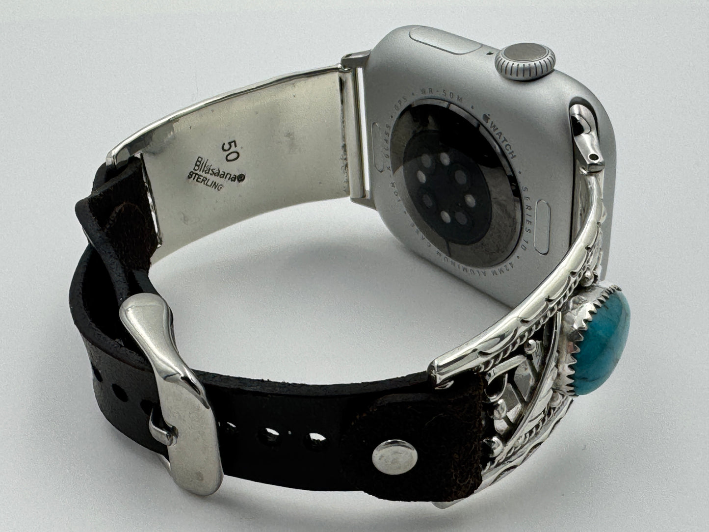 Nelson Morgan 38/40/41mm Unisex Sterling Silver Turquoise #50