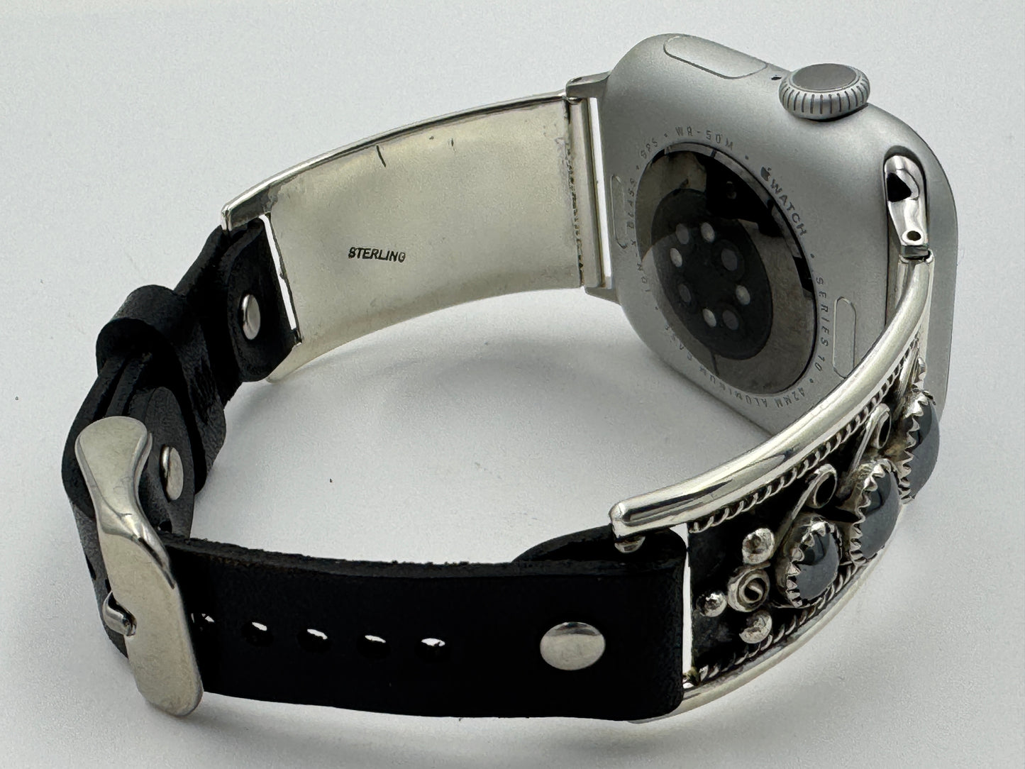 Nelson Morgan 38/40/41mm Unisex Sterling Silver Hematite #52