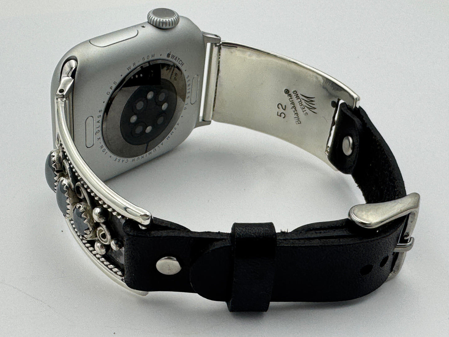 Nelson Morgan 38/40/41mm Unisex Sterling Silver Hematite #52