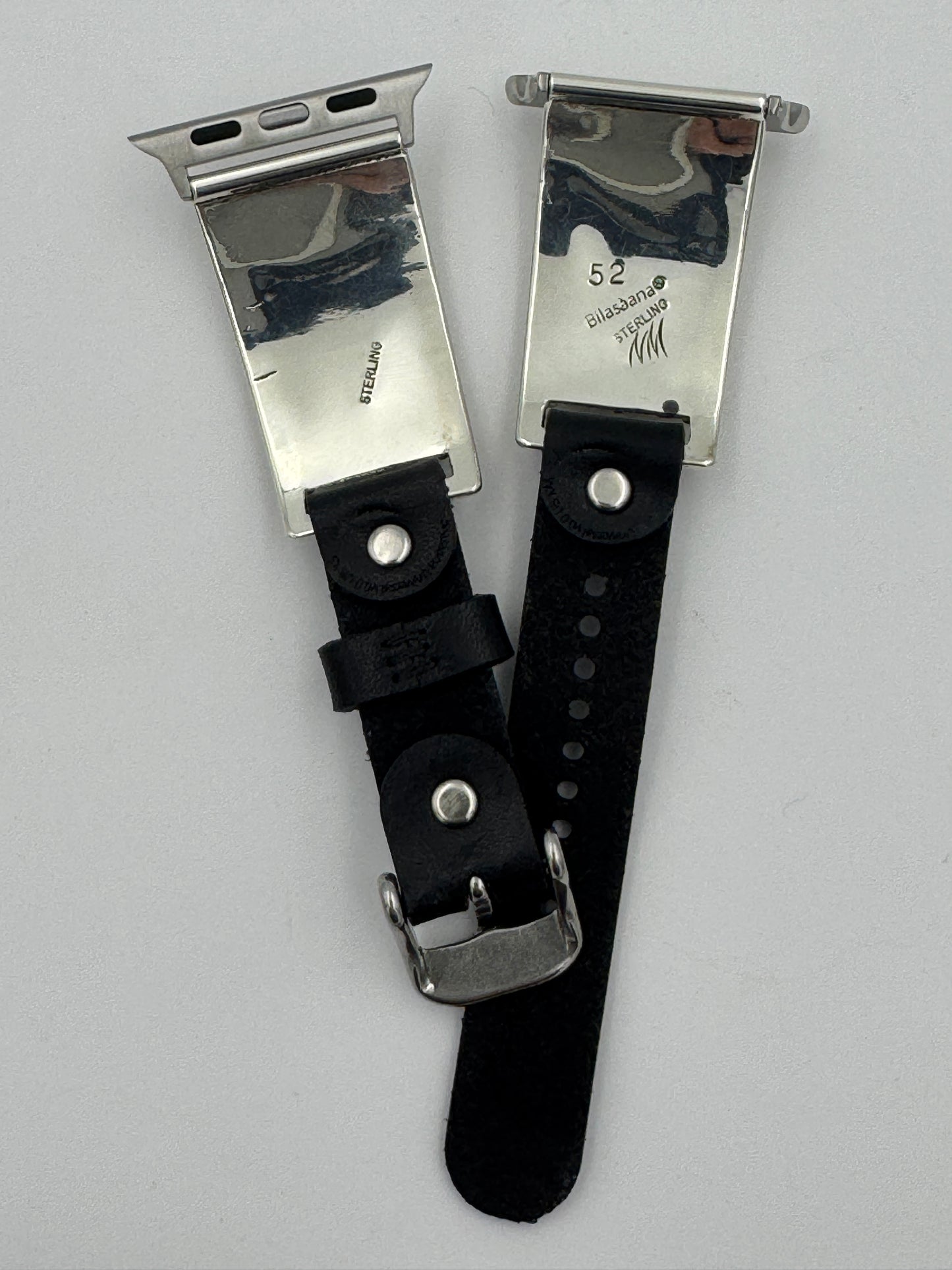 Nelson Morgan 38/40/41mm Unisex Sterling Silver Hematite #52