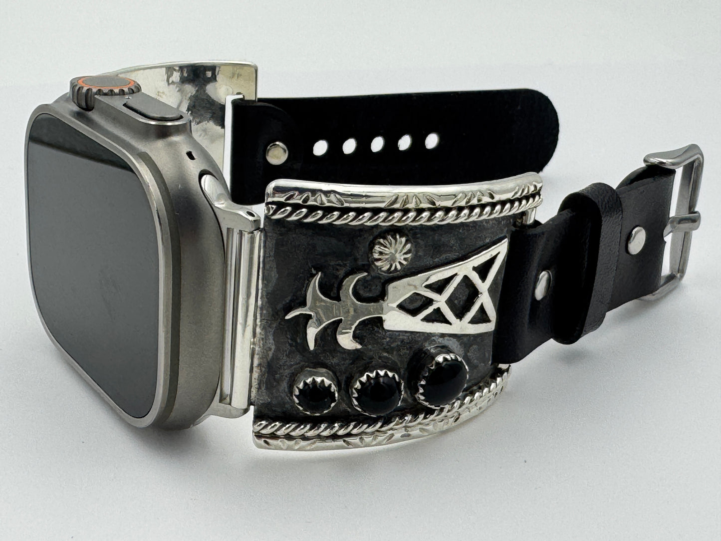 Nelson Morgan 42/44/45/46/49mm Black Onyx Sterling Silver Ultra #57