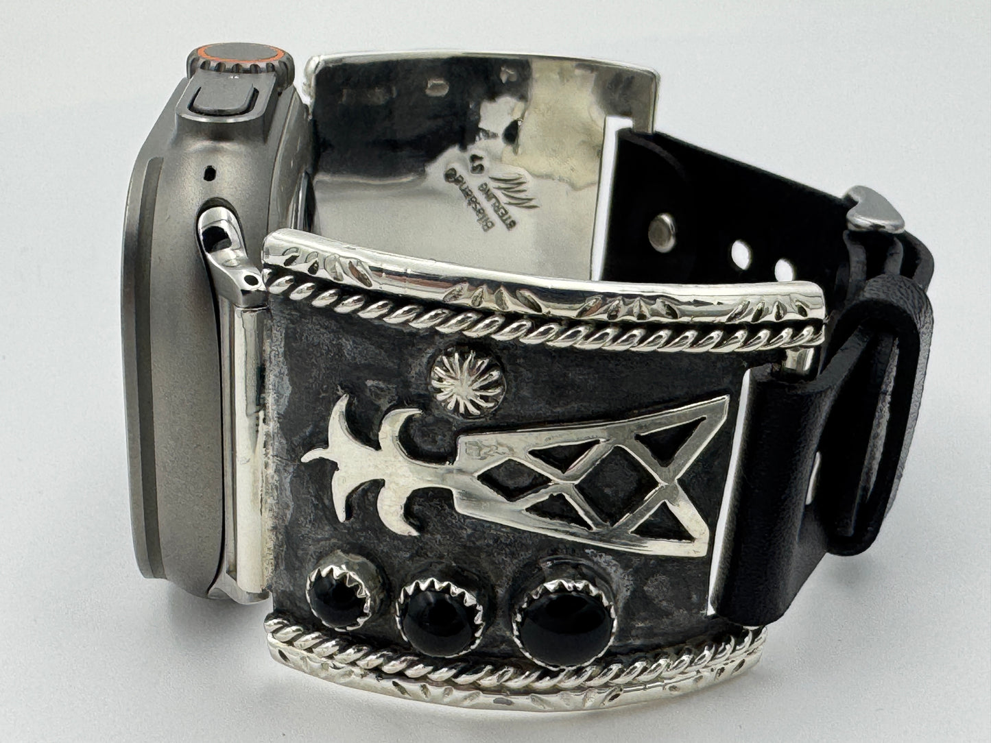 Nelson Morgan 42/44/45/46/49mm Black Onyx Sterling Silver Ultra #57