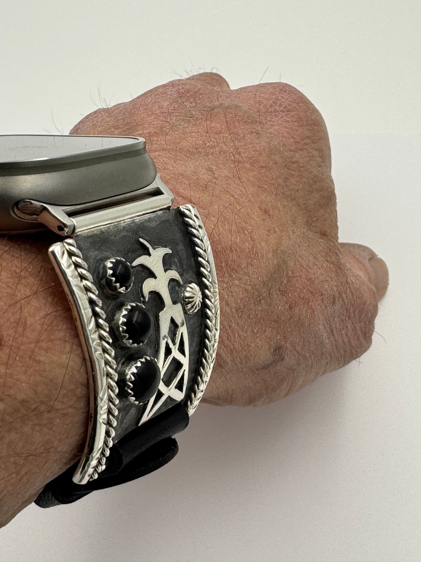 Nelson Morgan 42/44/45/46/49mm Black Onyx Sterling Silver Ultra #57