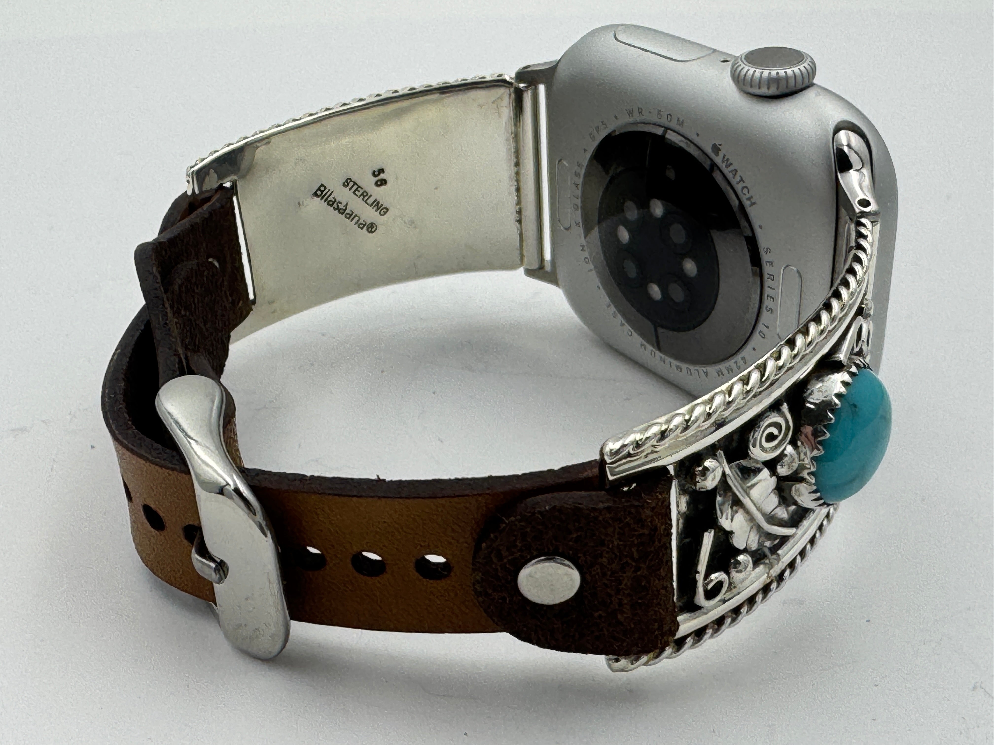 Nelson Morgan 38/40/41mm Unisex Sterling Silver Turquoise #56