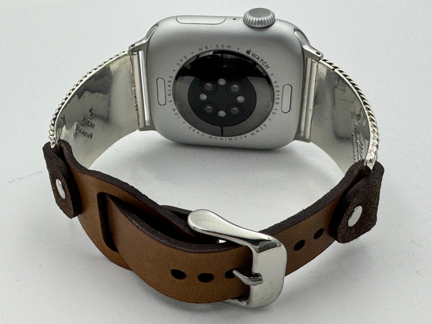 Nelson Morgan 38/40/41mm Unisex Sterling Silver Turquoise #56