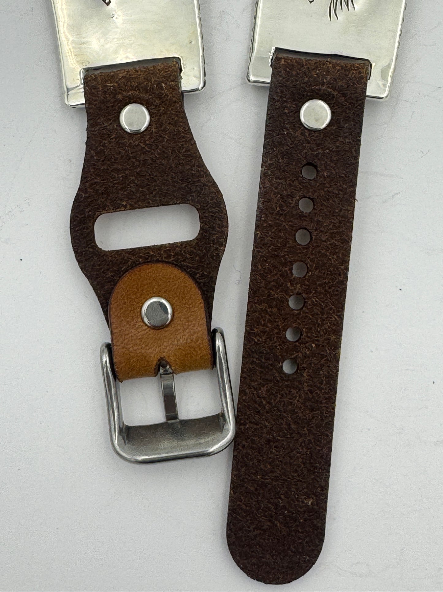 Nelson Morgan 38/40/41mm Unisex Sterling Silver Turquoise #56