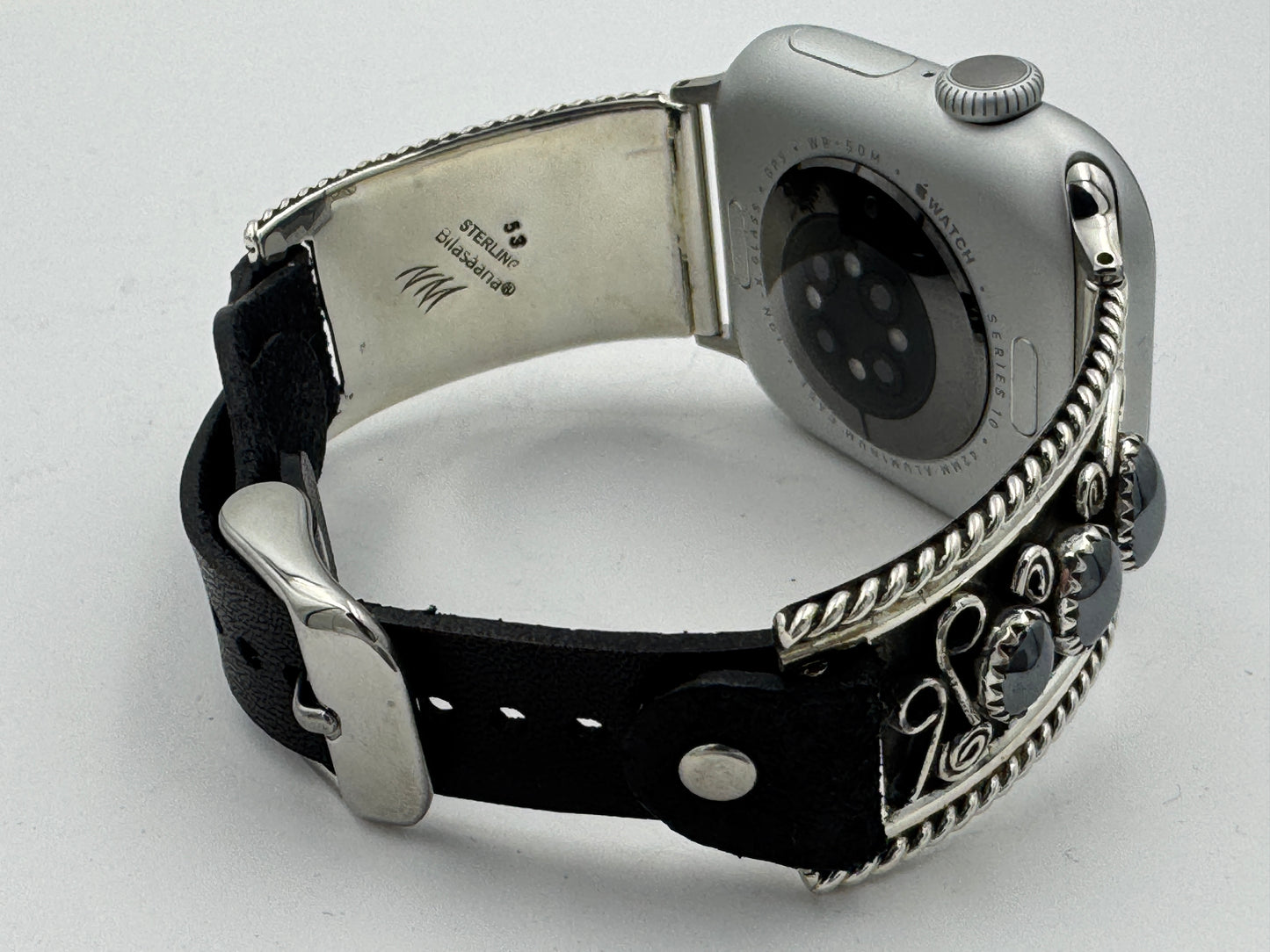 Nelson Morgan 38/40/41mm Unisex Sterling Silver Hematite #53