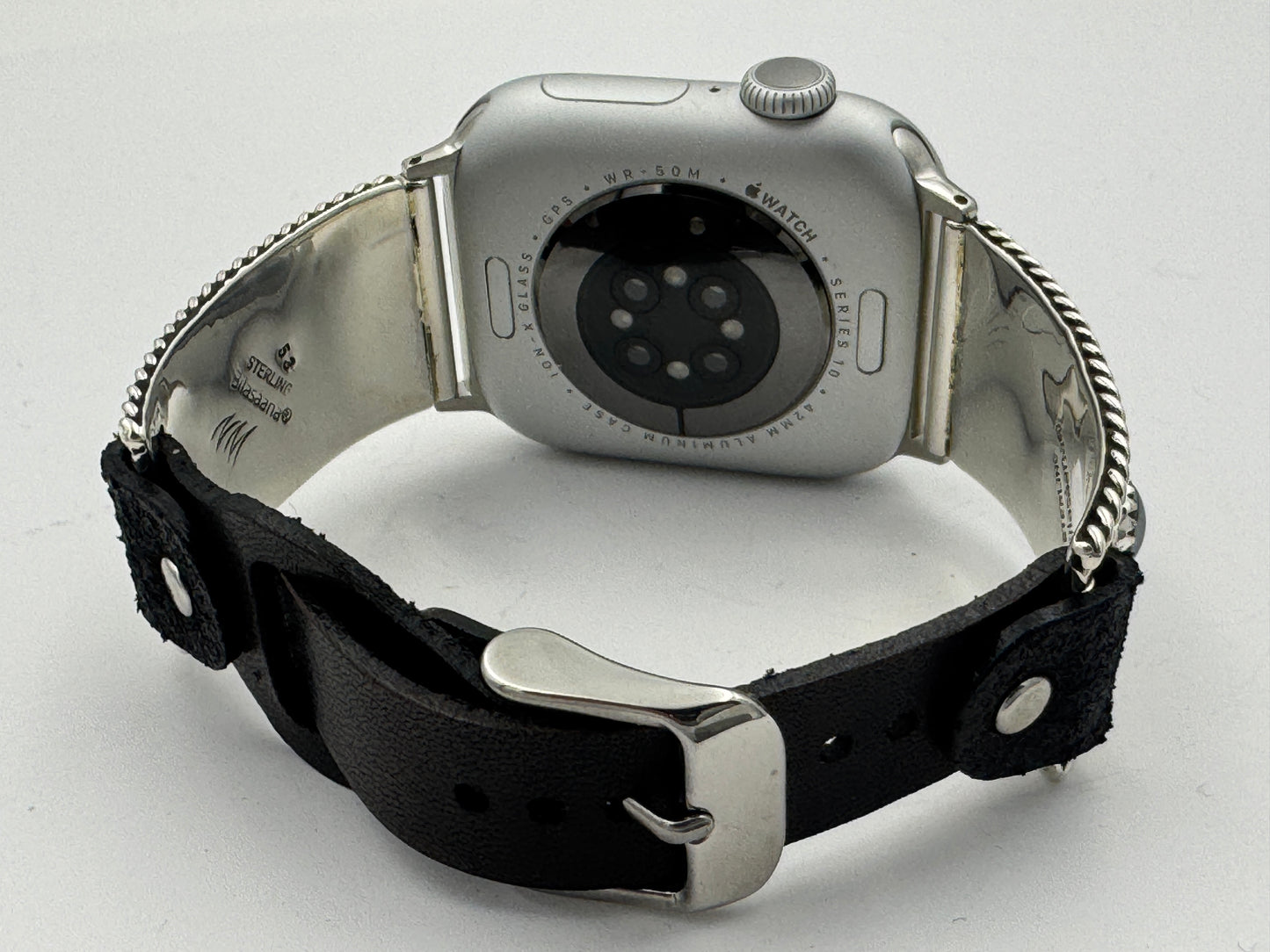 Nelson Morgan 38/40/41mm Unisex Sterling Silver Hematite #53