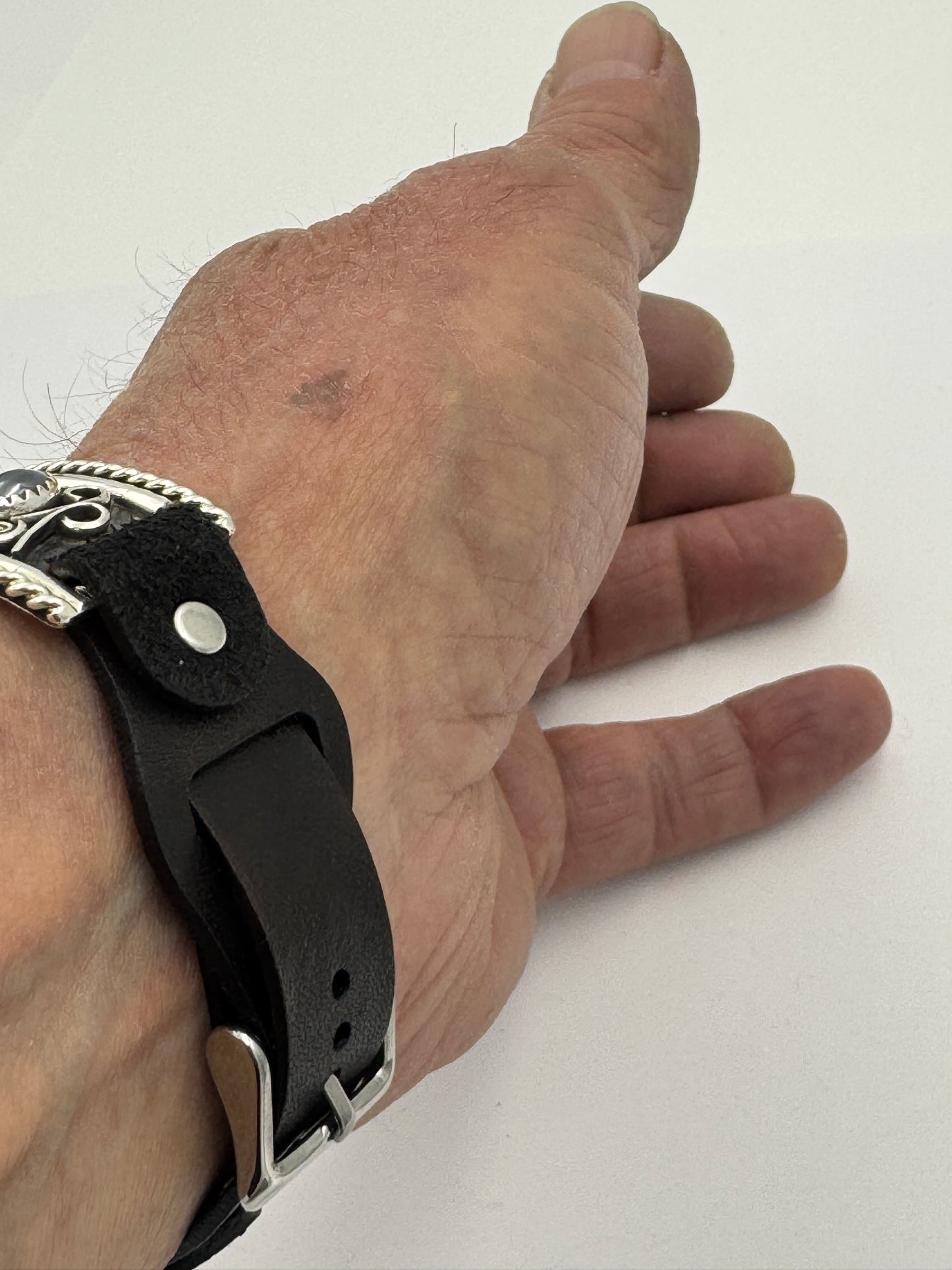 Nelson Morgan 38/40/41mm Unisex Sterling Silver Hematite #53