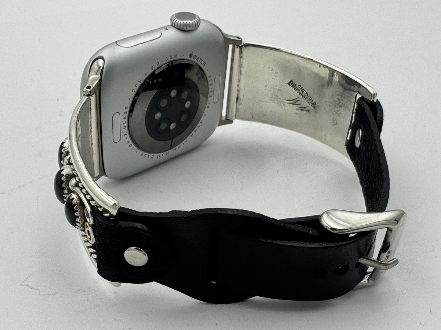 Nelson Morgan 38/40/41mm Unisex Sterling Silver Black Onyx #55