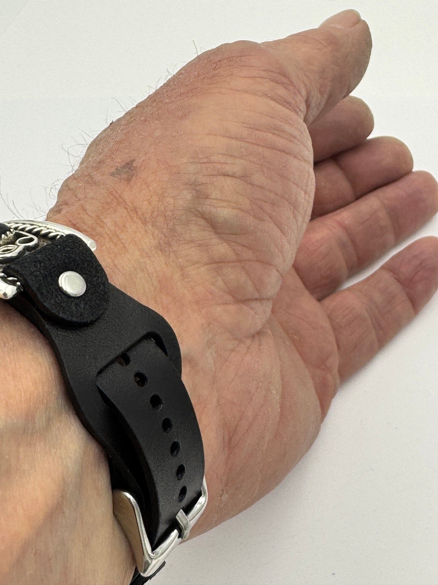 Nelson Morgan 38/40/41mm Unisex Sterling Silver Black Onyx #55