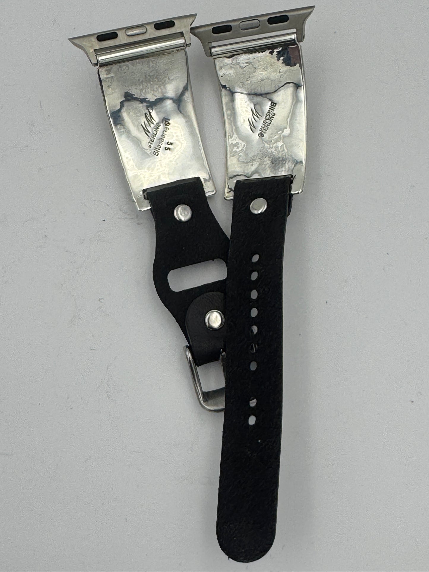 Nelson Morgan 38/40/41mm Unisex Sterling Silver Black Onyx #55