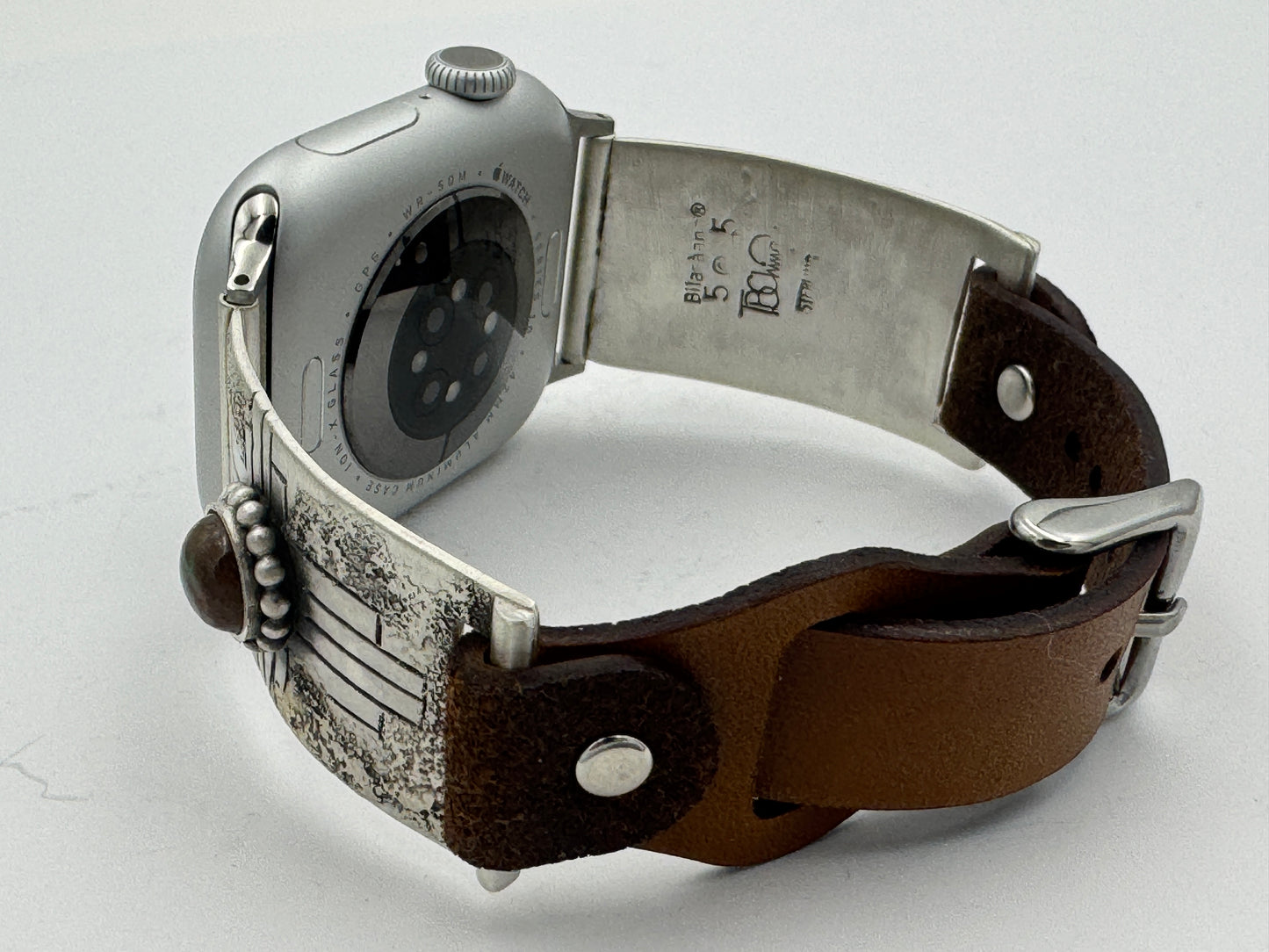 Tony Chino 38/40/41mm Unisex Sterling Silver Zia Turquoise #55