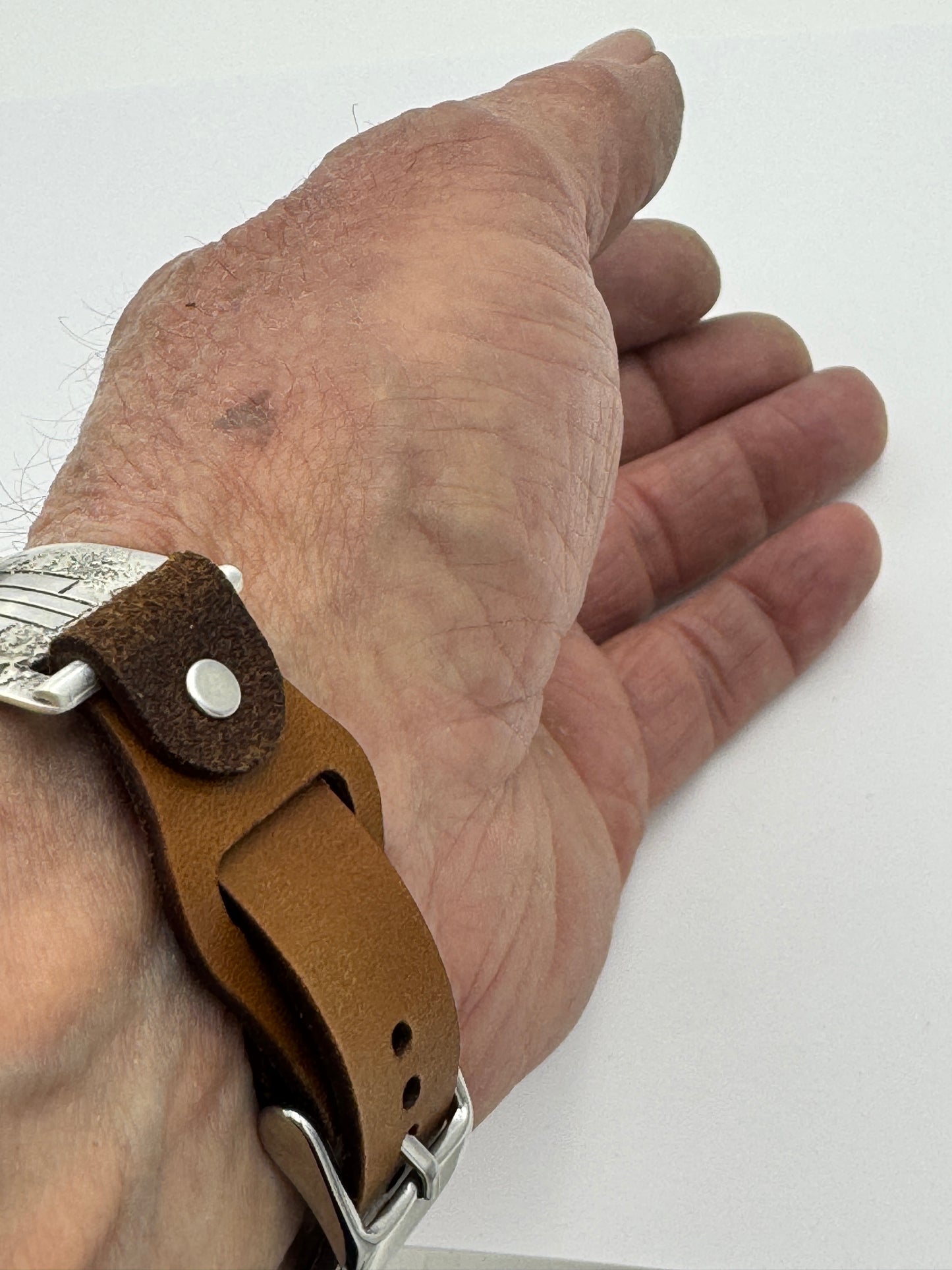 Tony Chino 38/40/41mm Unisex Sterling Silver Zia Turquoise #55