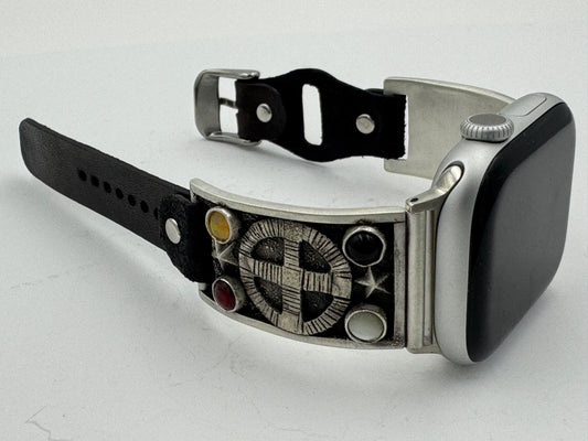 Tony Chino 38/40/41mm Unisex Sterling Silver Medicine Wheel #56