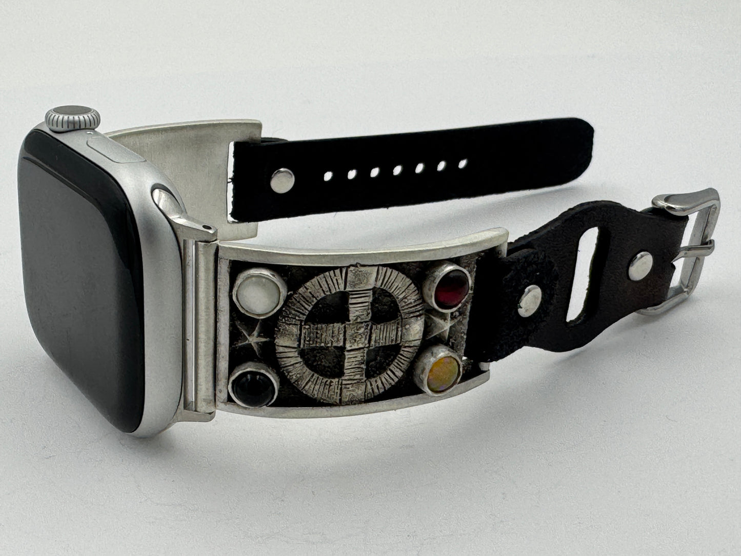 Tony Chino 38/40/41mm Unisex Sterling Silver Medicine Wheel #56