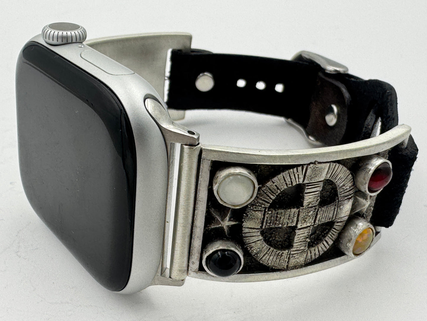 Tony Chino 38/40/41mm Unisex Sterling Silver Medicine Wheel #56