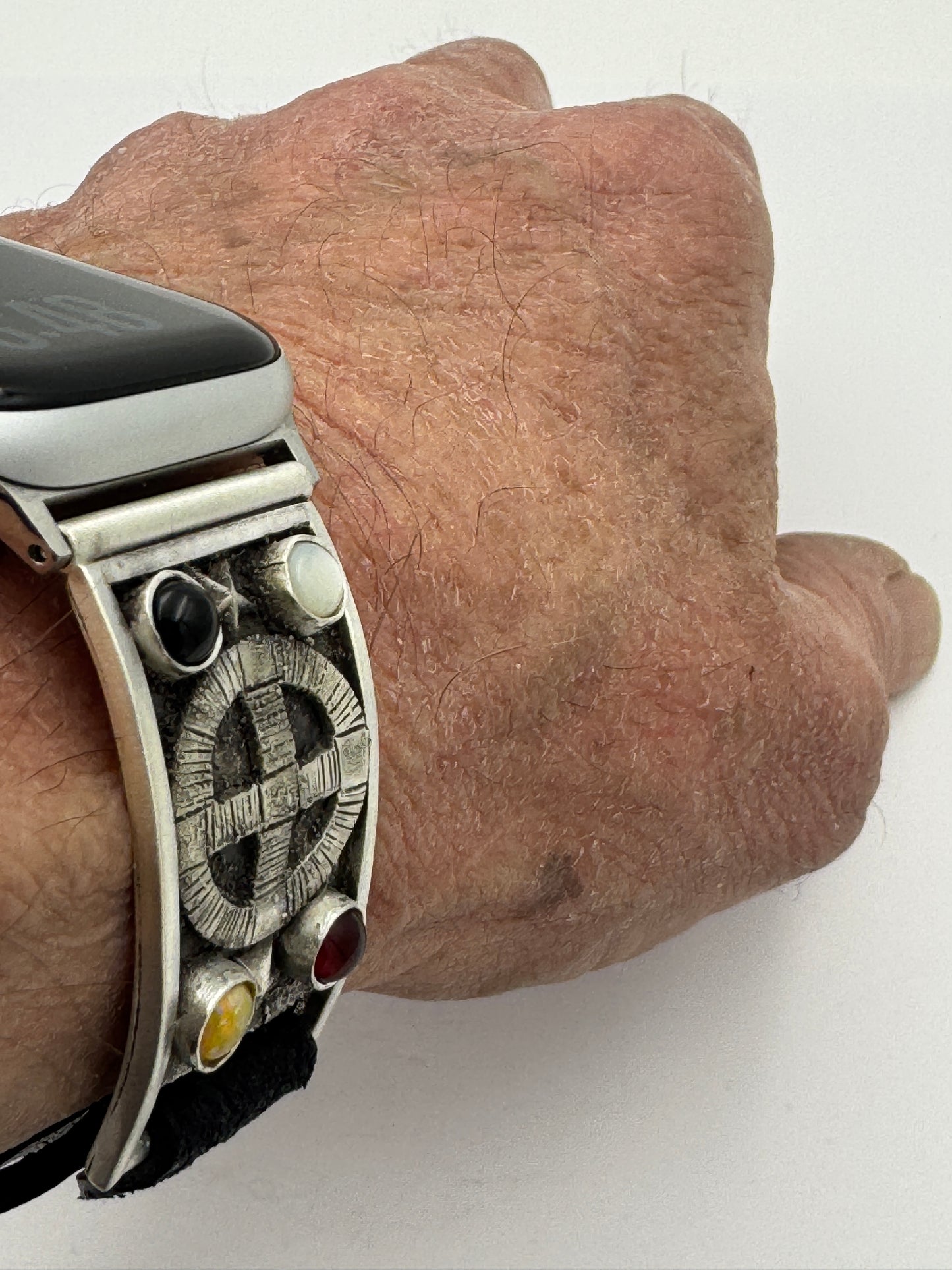 Tony Chino 38/40/41mm Unisex Sterling Silver Medicine Wheel #56