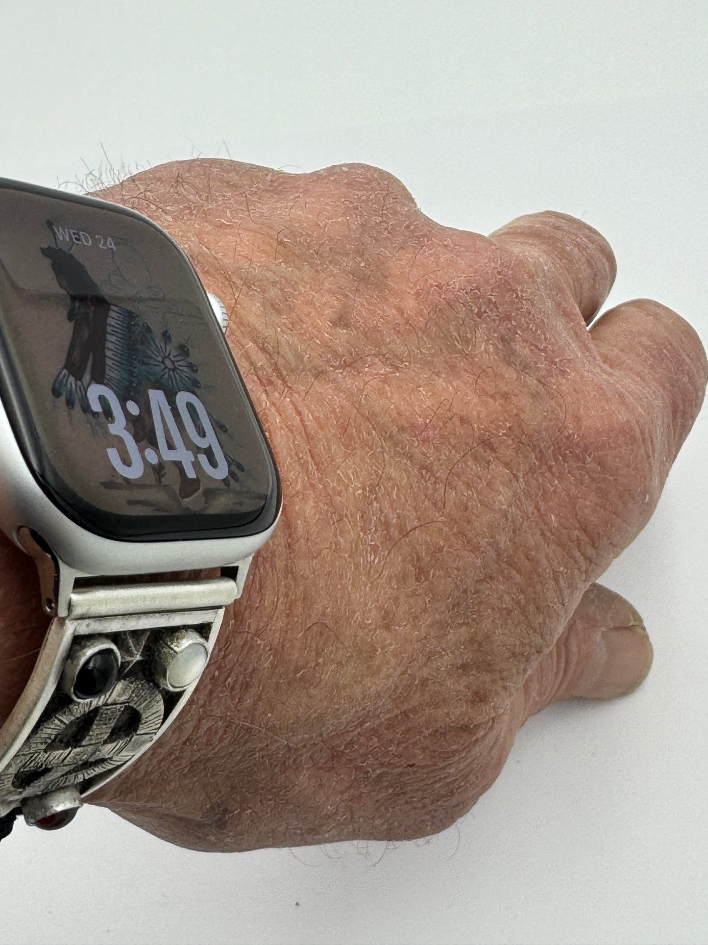 Tony Chino 38/40/41mm Unisex Sterling Silver Medicine Wheel #56