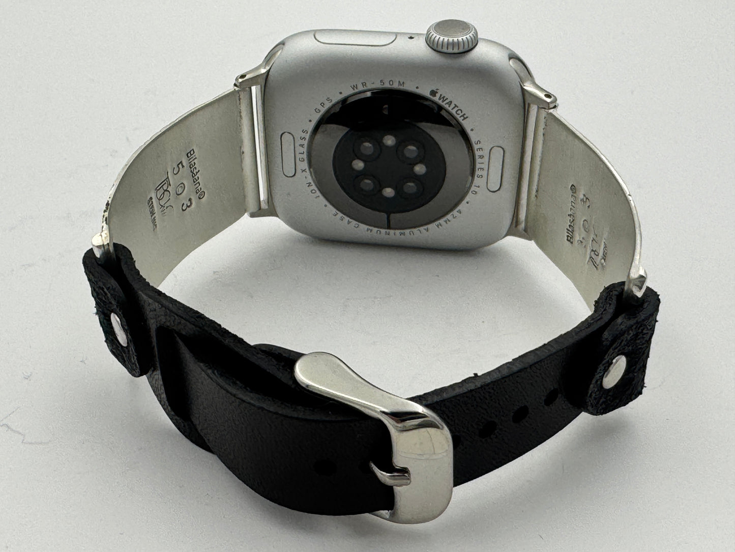 Tony Chino 38/40/41mm Unisex Sterling Silver Stamped Zia and Turquoise #53