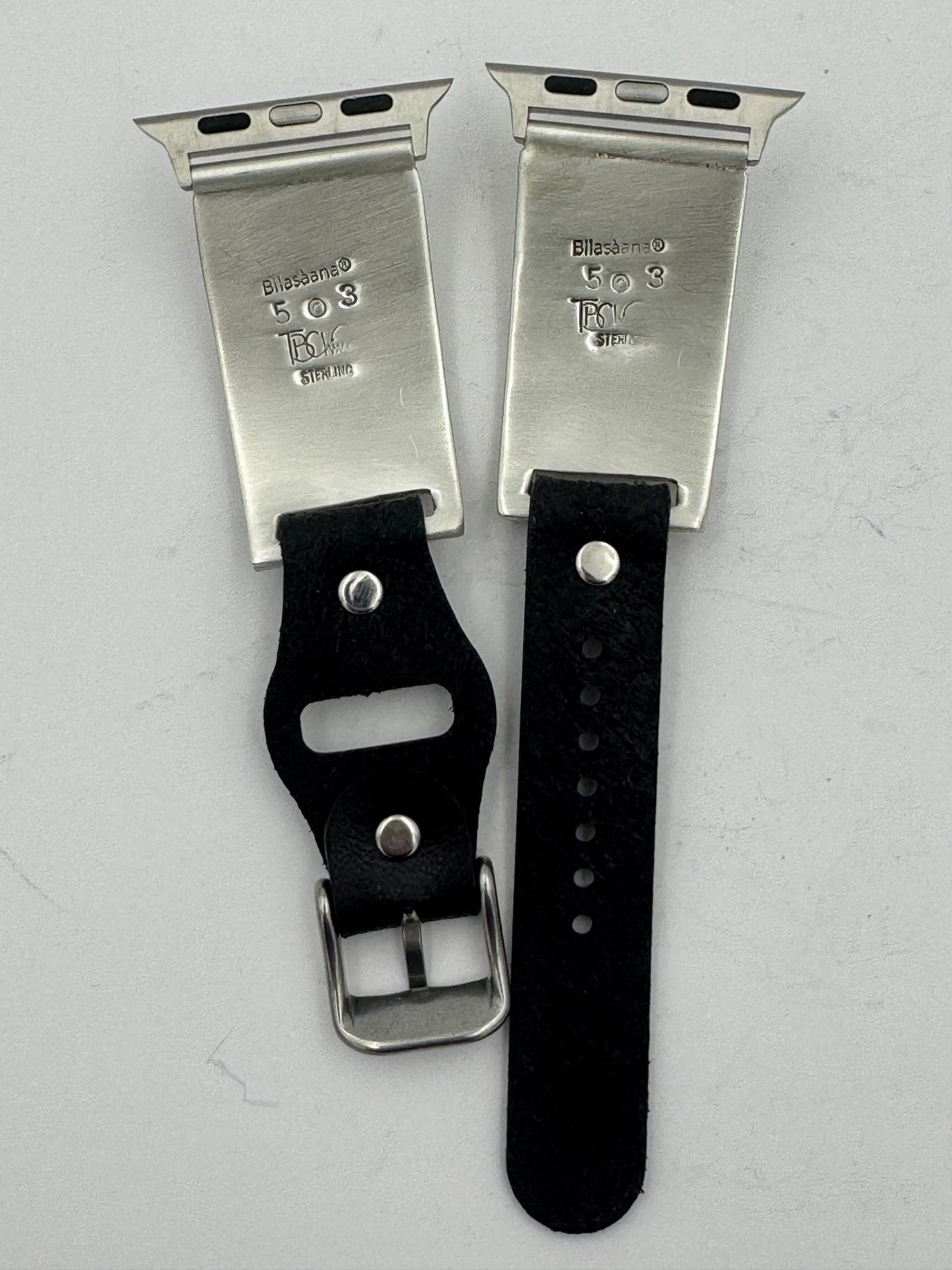 Tony Chino 38/40/41mm Unisex Sterling Silver Stamped Zia and Turquoise #53