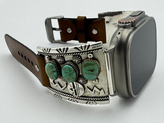 Nelson Morgan 42/44/45/46/49mm Sterling Silver #8 Turquoise Ultra #65