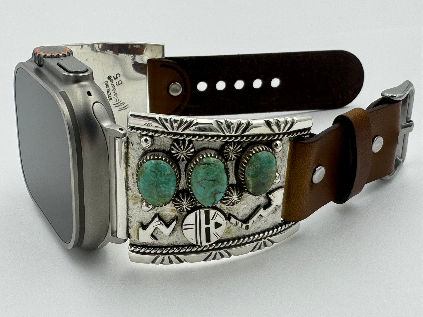 Nelson Morgan 42/44/45/46/49mm Sterling Silver #8 Turquoise Ultra #65