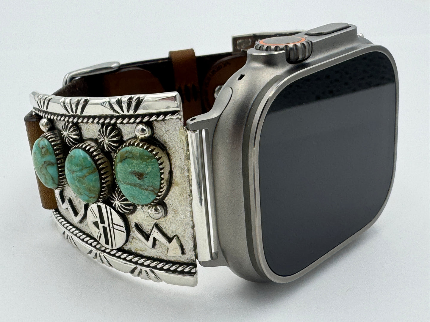Nelson Morgan 42/44/45/46/49mm Sterling Silver #8 Turquoise Ultra #65