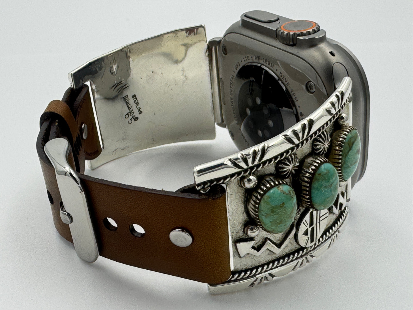 Nelson Morgan 42/44/45/46/49mm Sterling Silver #8 Turquoise Ultra #65
