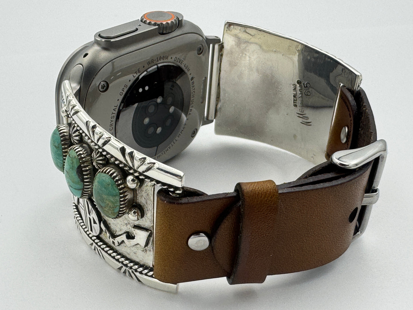 Nelson Morgan 42/44/45/46/49mm Sterling Silver #8 Turquoise Ultra #65
