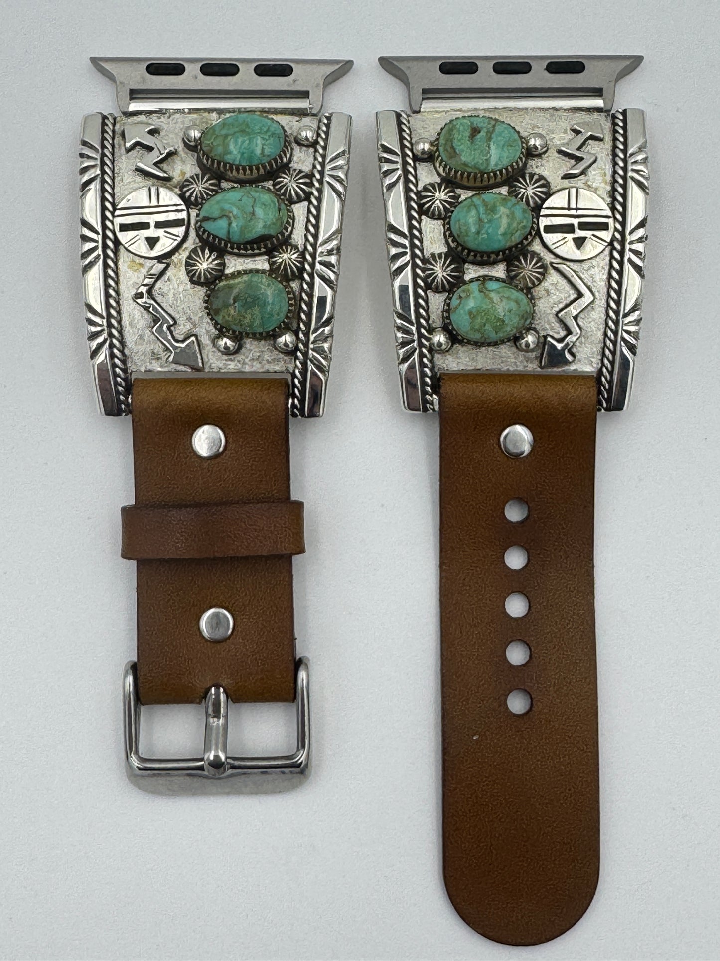 Nelson Morgan 42/44/45/46/49mm Sterling Silver #8 Turquoise Ultra #65