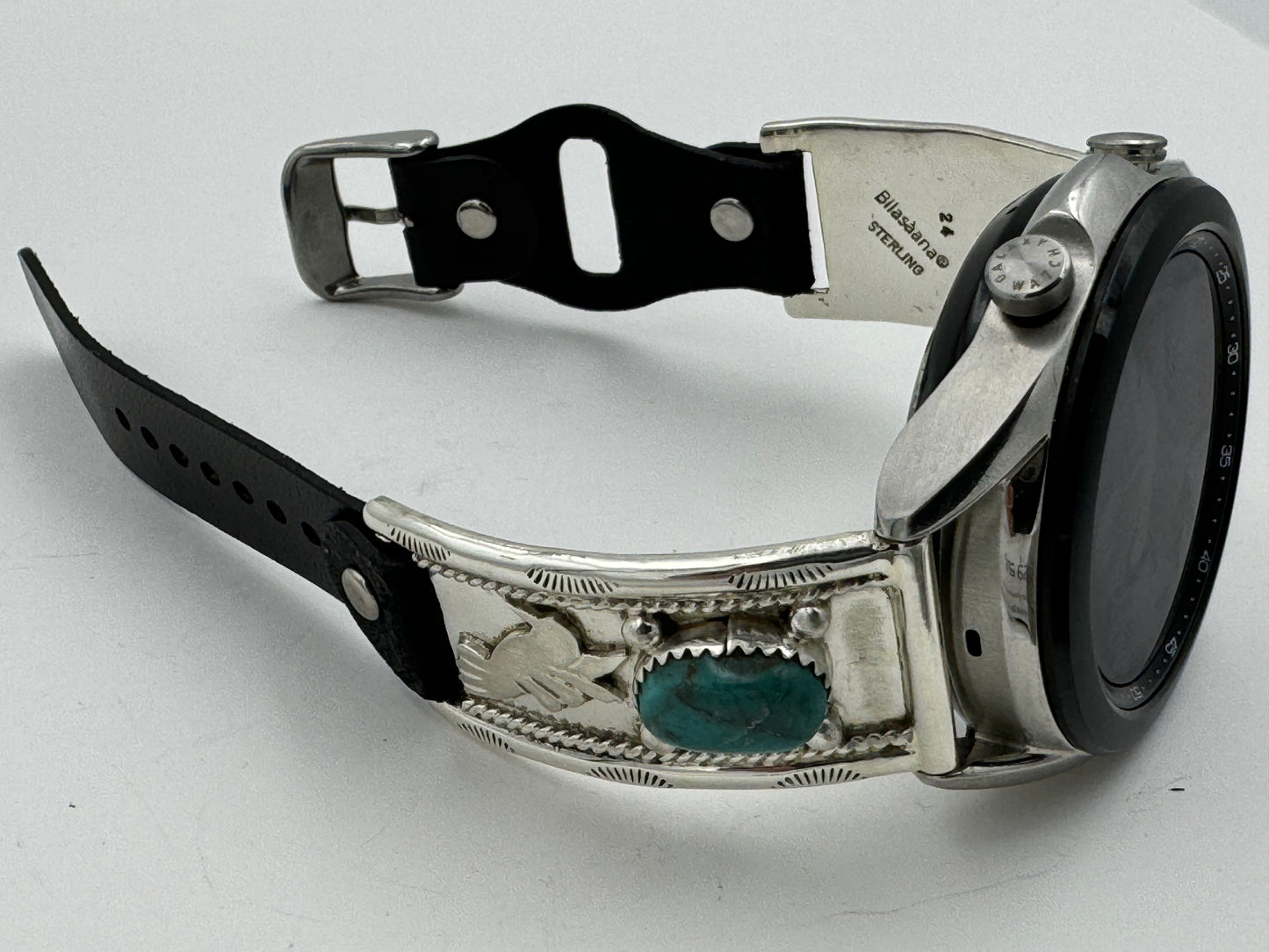 Nelson Morgan Samsung Galaxy 41mm Sterling Silver Bisbee Turquoise #24