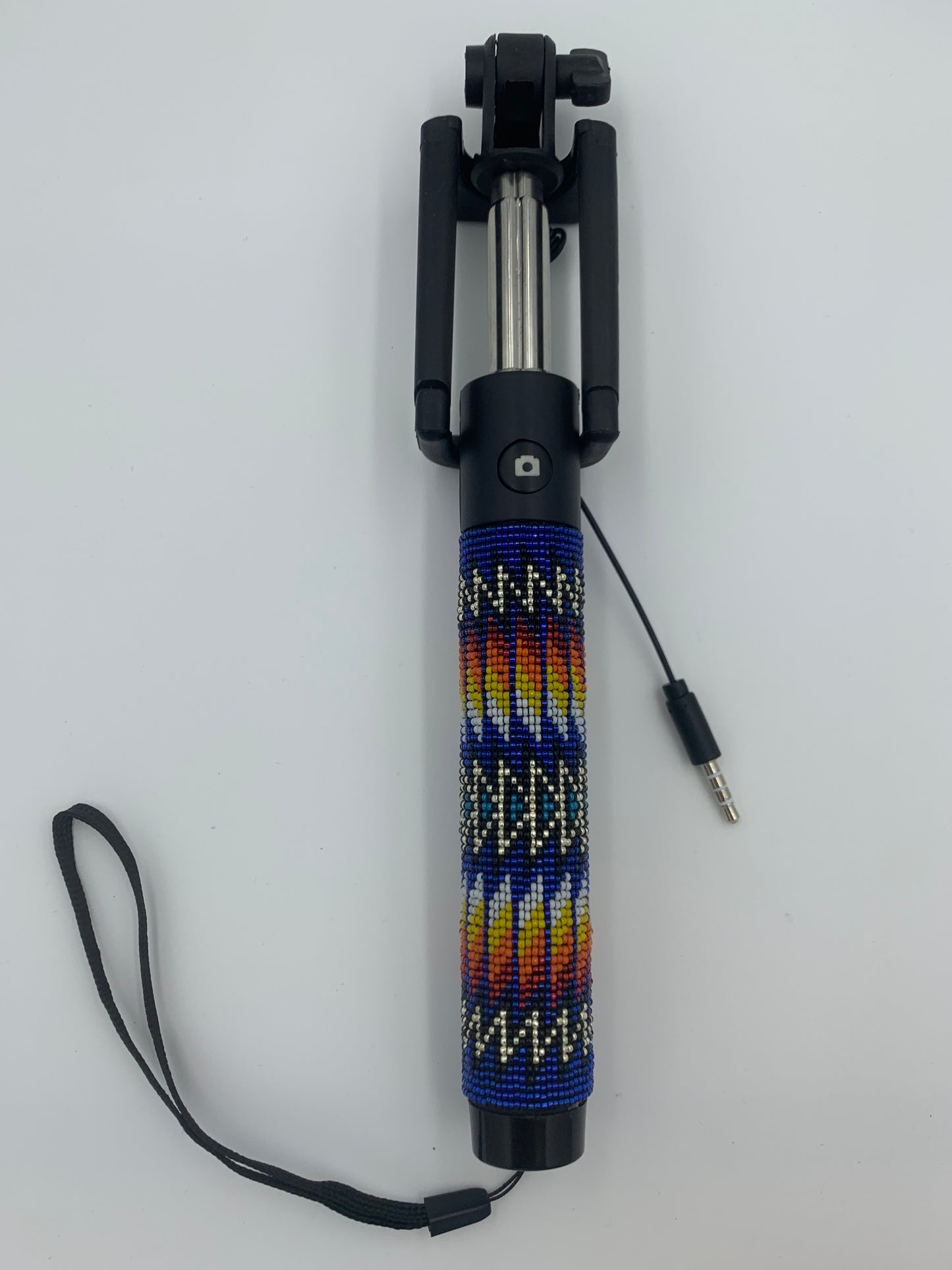 Dwight Nathaniel Beaded Handle Wired Selfie Stick #1