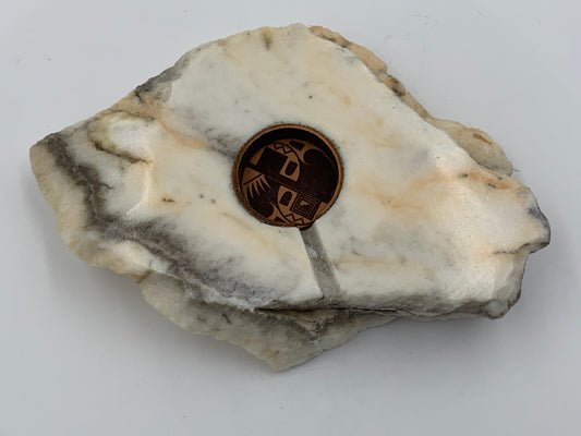 Native American Apple WATCH Charging Stone with Symbol (JT25)