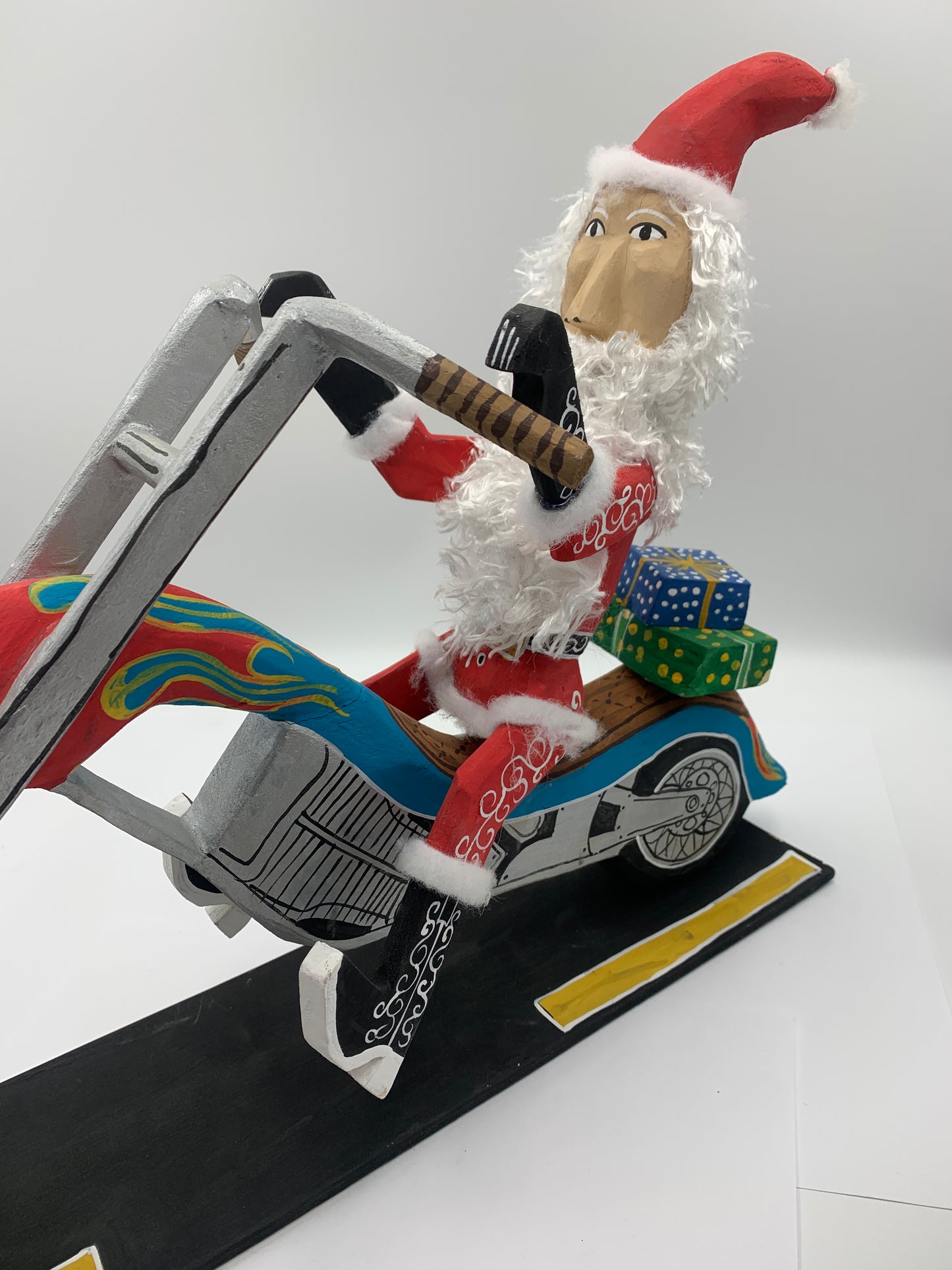 Delbert Buck Santa on Harley #0010