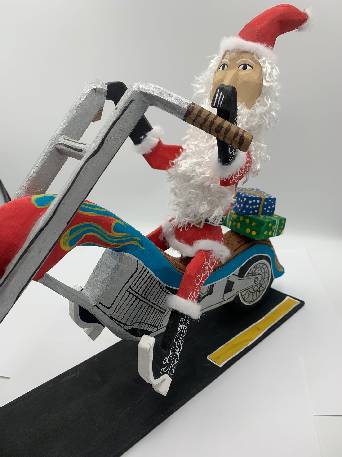 Delbert Buck Santa on Harley #0010